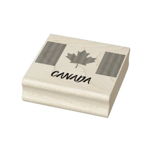 Carimbo de borracha canadense do costume da