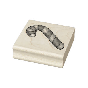 Carimbo De Borracha Candy Cane Twist Natal Cookie Baking