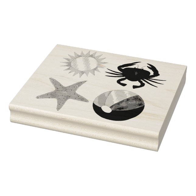 Carimbo De Borracha Canteiro de Verão Praia Ball Sunshfish (Carimbo)