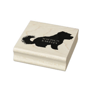 Carimbo De Borracha Cão Maltês Puppy Cabelo Curto Urso