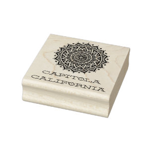 Carimbo De Borracha Capitola California mandala
