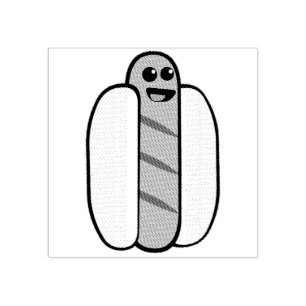 Carimbo De Borracha Caractere de cachorro quente