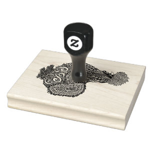 Carimbo De Borracha Caramelo de frango