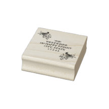 Cardeais e Retorno de Endereço de Madeira Holly Ca