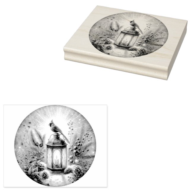 Carimbo De Borracha Cardeal de Natal (Carimbado)