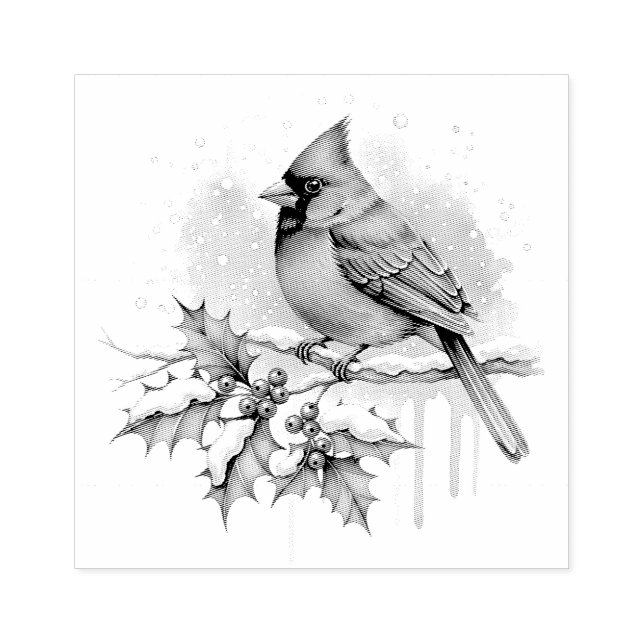 Carimbo De Borracha Cardinal de Natal (Impressão)