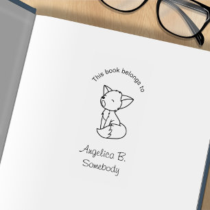 Carimbo De Borracha Carroçaria com Raposa Sonolenta