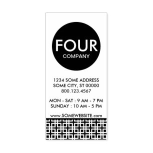 Carimbo De Borracha cartão de visita de cintura simples