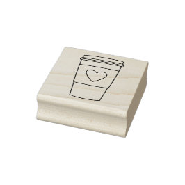 Carimbo De Borracha Cartaz de Arte de Café