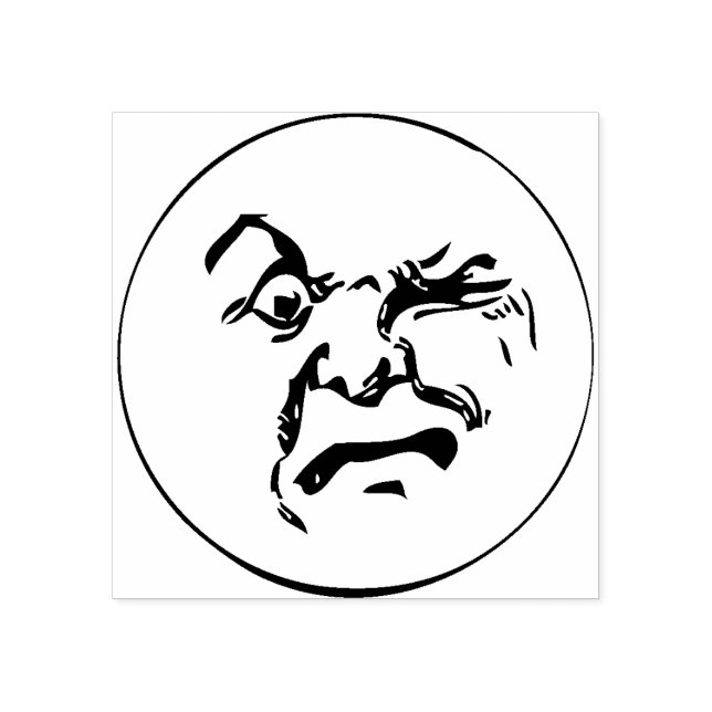 Carimbo De Borracha Cartaz de Borracha Moon Face (Impressão)