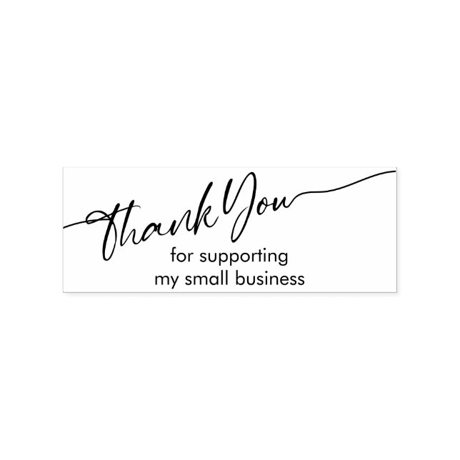 Carimbo De Borracha Cartões de caligrafia Obrigado (Impressão)