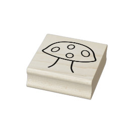 Carimbo De Borracha Cartografia Cartoon Mushroom Rubber Stamp