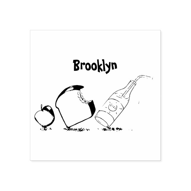 Carimbo De Borracha Cartografia de formigas engraçadas (Impressão)