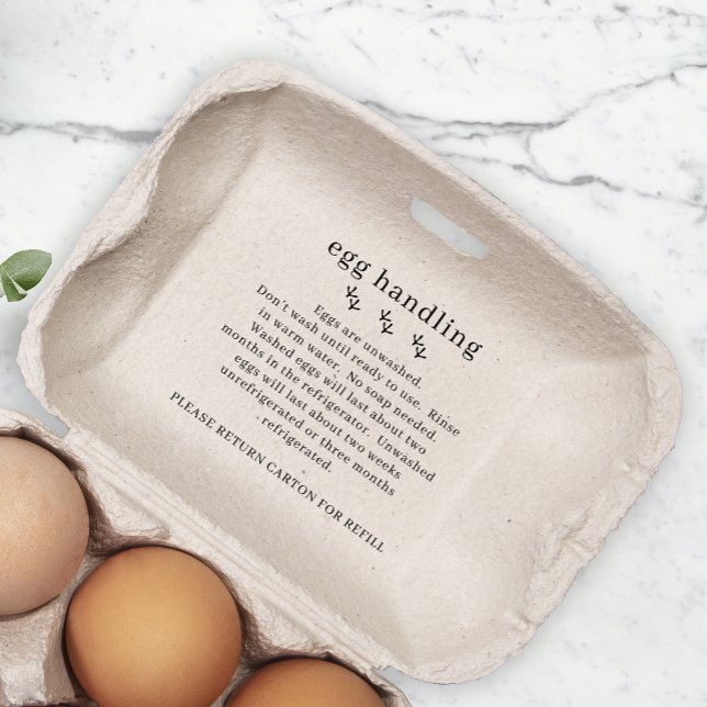 Carimbo De Borracha Cartonagem de manuseamento de ovos frescos de Faze (Criador carregado)