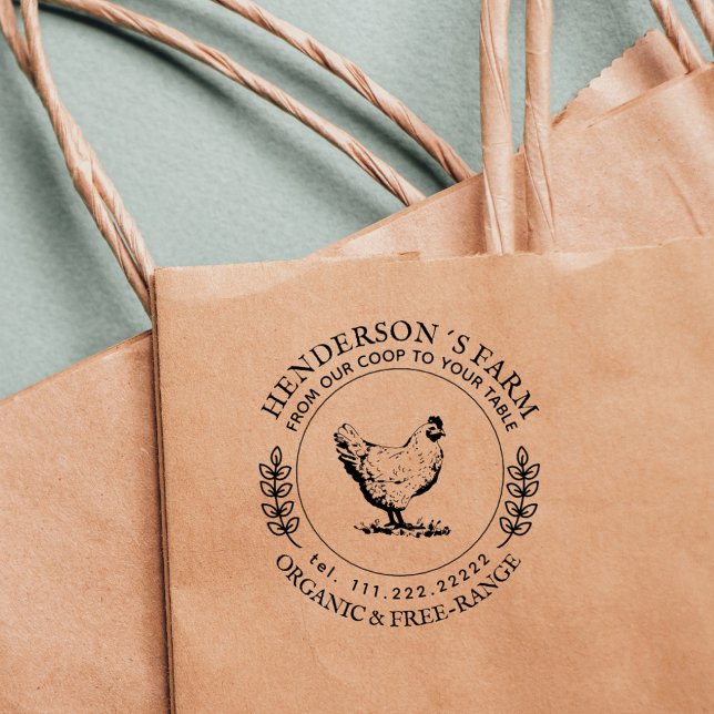 Carimbo De Borracha Cartonagem de Ovo para Fazenda da Família de Galin (Criador carregado)