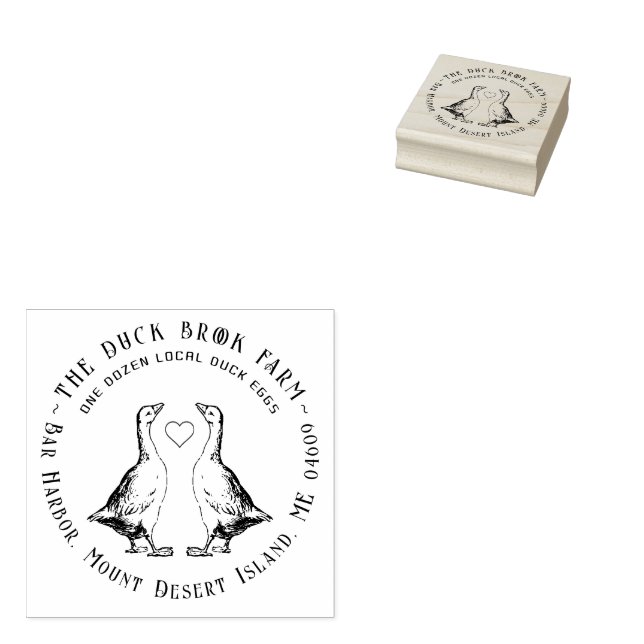 Carimbo De Borracha Cartonagem de Ovo Personalizada de Gansos Cutos co (Carimbado)