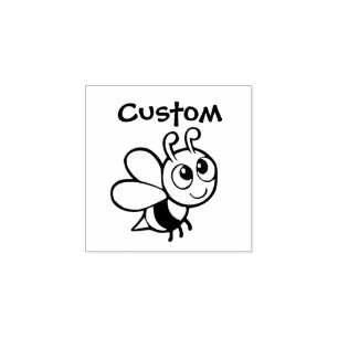 Carimbo De Borracha Cartoon Bee - Cartoon