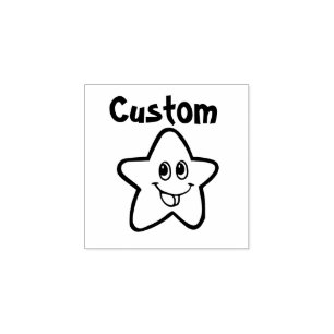 Carimbo De Borracha Cartoon Star