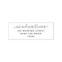 Casal de Casamento Calliografia Endereço de Regres