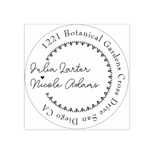 Carimbo De Borracha Casamento de Folhagem de Citros com Limonia Fresca