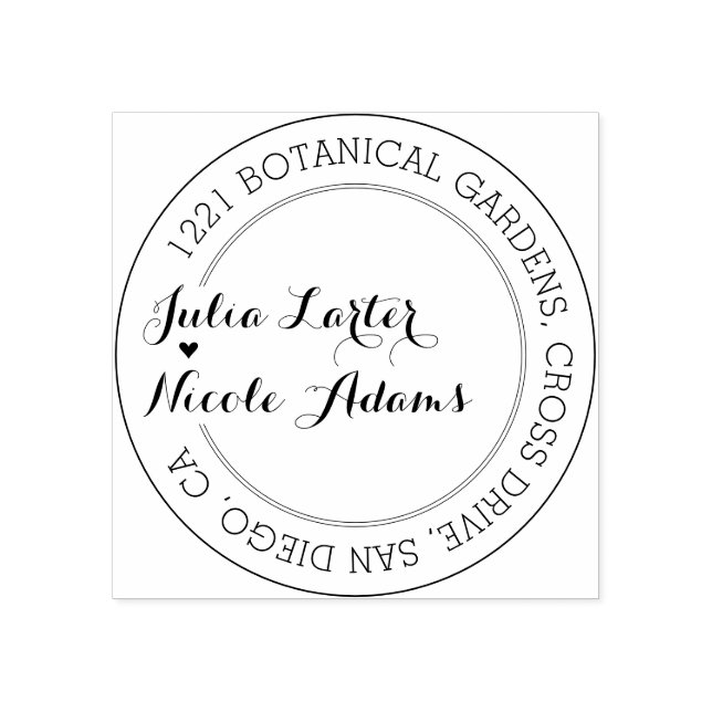 Carimbo De Borracha Casamento de Folhagem de Flor Selvagem Roxo Orange (Impressão)