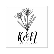 Casamento de Logotipo Inicial Minimalista de Arte 