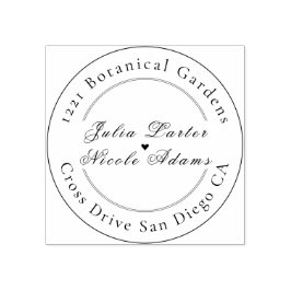 Carimbo De Borracha Casamento de Moldura Floral Romântica Pearl Swan