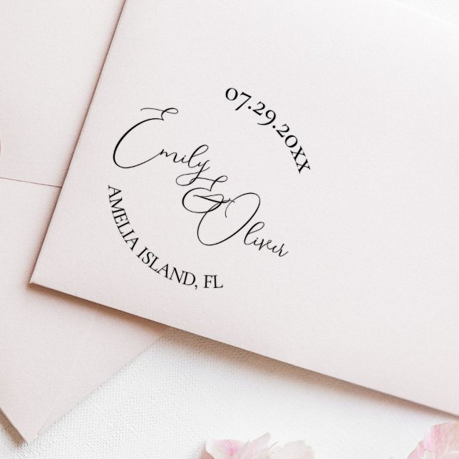 Carimbo De Borracha Casamento de Oyster Shells (Criador carregado)