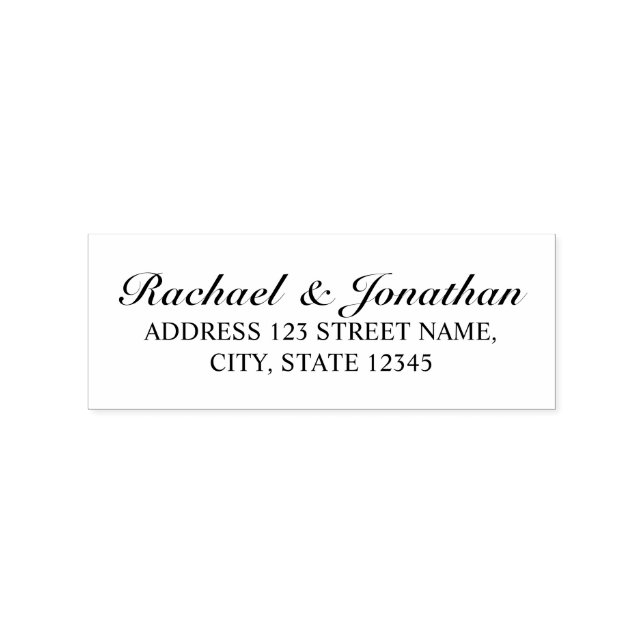 Carimbo De Borracha Casamento elegante (Impressão)