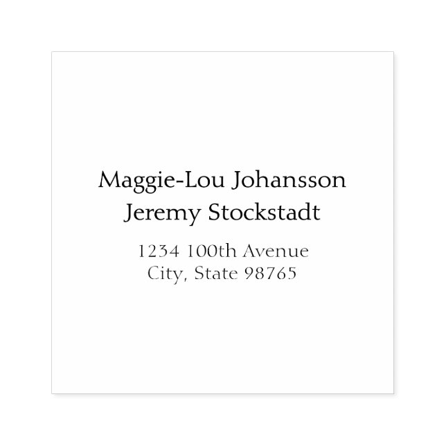 Carimbo De Borracha Casamento elegante (Impressão)