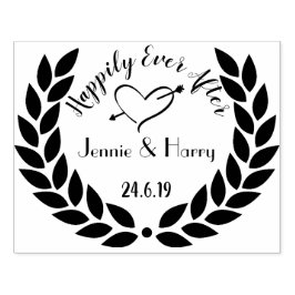 Carimbo De Borracha Casamento grande personalizado de coroa