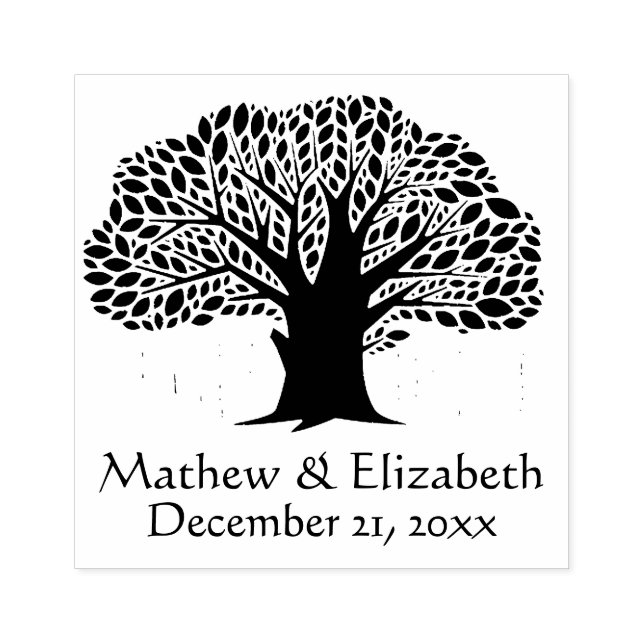 Carimbo De Borracha Casamento Russo ao Exterior de Banyan Tree (Impressão)