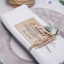 Casamento Simples Bem-Vindo Obrigado