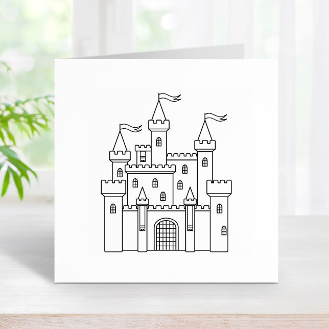 Carimbo De Borracha Castelo Real Medieval (Criador carregado)