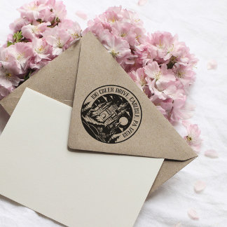 Carimbo De Borracha Castelo Return Addres Stamp For Fairytail Weding