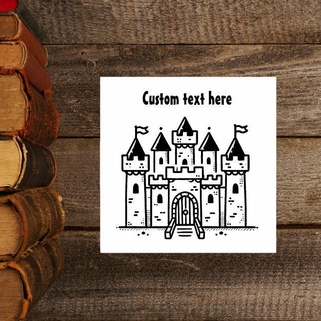 Carimbo De Borracha Castelo Stamp (Criador carregado)