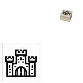 Carimbo De Borracha Castle Rubber Stamp