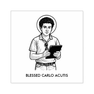 CARIMBO DE BORRACHA CATÓLICO DE CARLO ABERTO