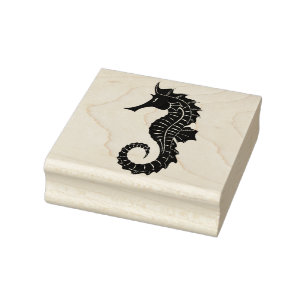 Carimbo De Borracha Cavalo-marinho