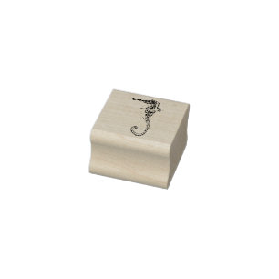 Carimbo De Borracha Cavalo marinho decorativo