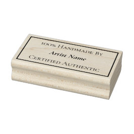Carimbo De Borracha Certificado de autenticidade feito à mão