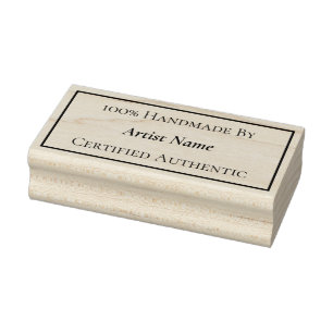 Carimbo De Borracha Certificado de autenticidade feito à mão