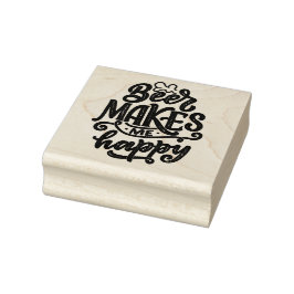 Carimbo De Borracha Cerveja me faz feliz