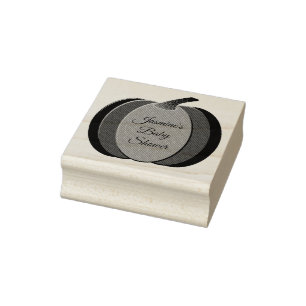 Carimbo De Borracha Chá de fraldas Personalizado De Abóbora bonito Men