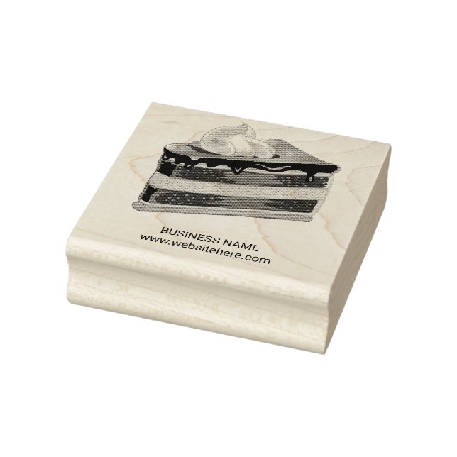 Carimbo De Borracha Cheesecake De Charia De Creme (Carimbo)