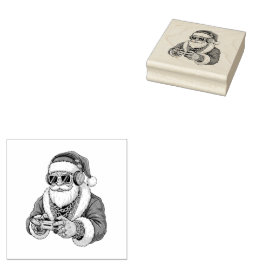 Carimbo De Borracha Christmas Wood Art Stamp