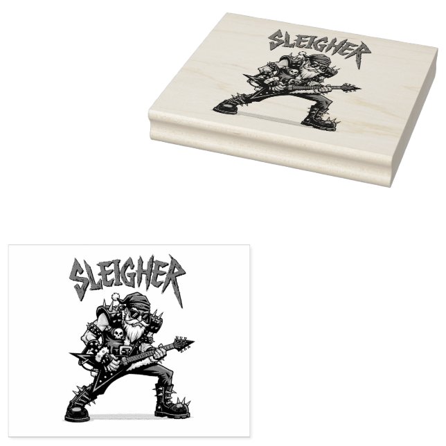 Carimbo De Borracha Christmas Wood Art Stamp (Carimbado)