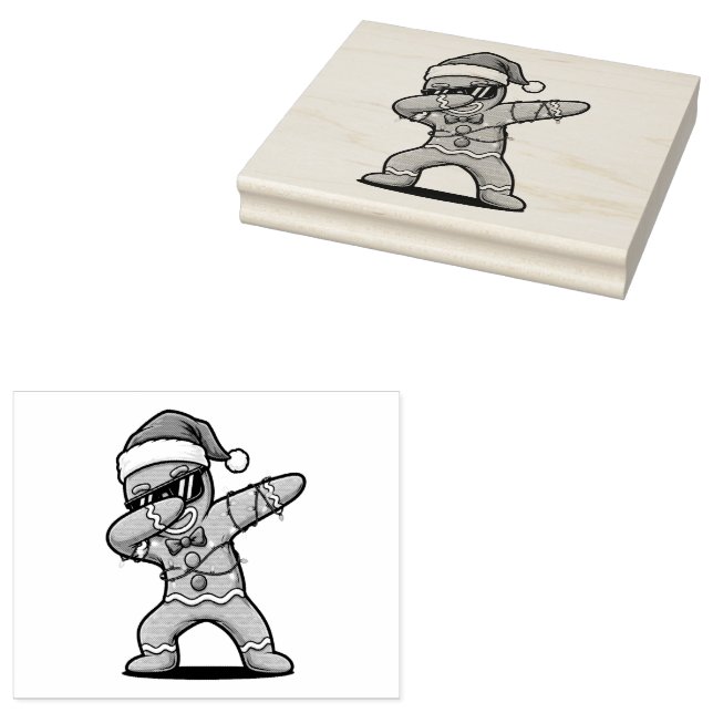 Carimbo De Borracha Christmas Wood Art Stamp (Carimbado)