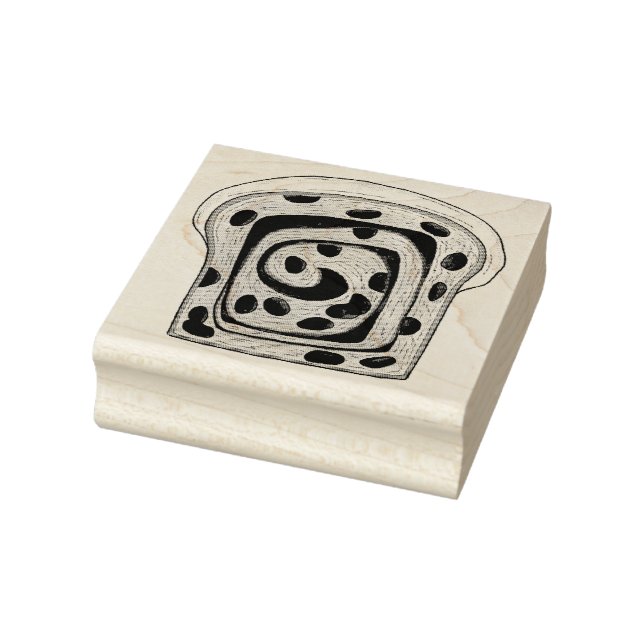 Carimbo De Borracha Cinnamon Raisin Bread Loaf Baking Breadmaking (Carimbo)