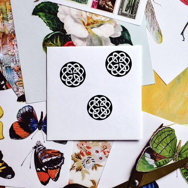 Carimbo De Borracha Círculo de Trabalho Celta do Nó (Criador carregado)